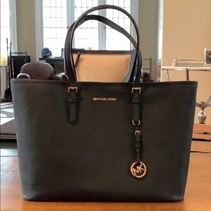 Michael Kors Black Saffiano Leather Tote